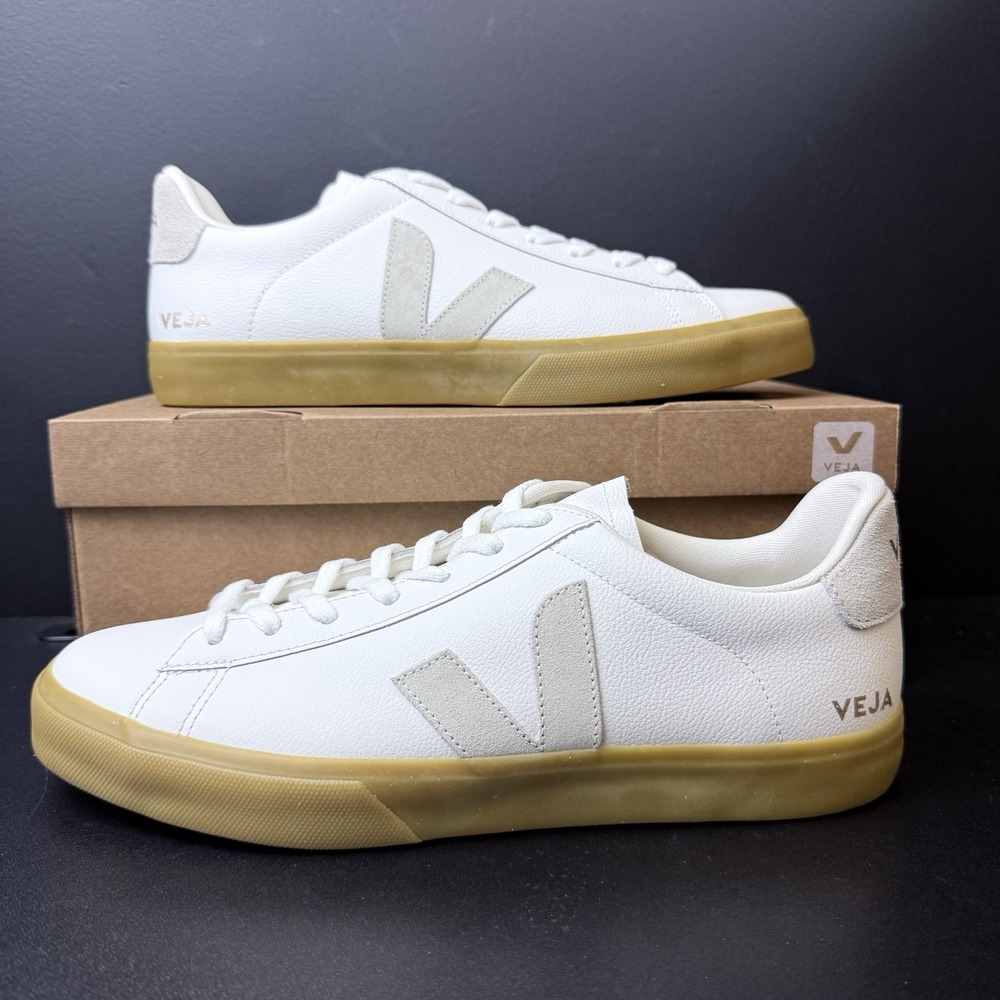 Veja Campo CP0503147B 'White Gum' Chromefree Leather Casual Men's Size 11.5
